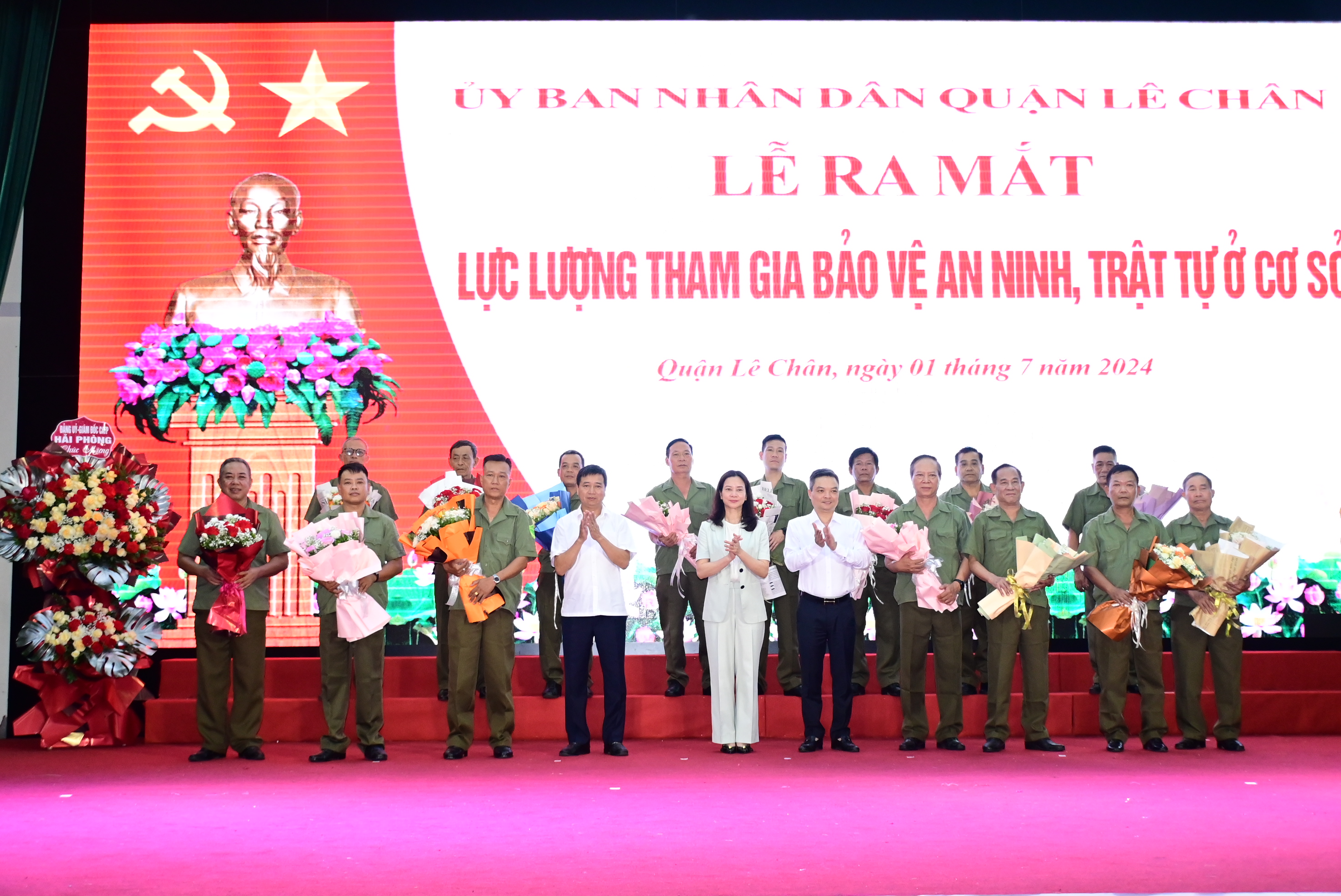 Quận Lê Chân: Ra mắt Lực lượng tham gia bảo vệ ANTT ở cơ sở